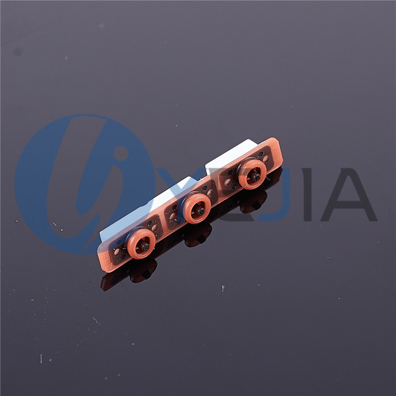 LSR硅胶包胶防水手机侧按键,液态硅胶一体成型手机防水精密部件 LSR硅胶包胶防水手机侧按键,液态硅胶一体成型手机防水精密部件